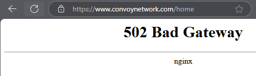 aar0nd1az's tweet photo. @convoynetwork #convoynetwork
Alguien más tiene problemas para entrar a la versión web the convoy?
--502 Bad Gateway https://t.co/e9pqZdE2TA