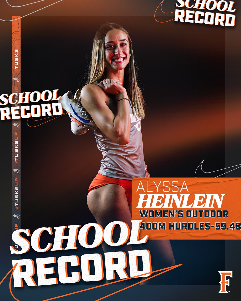Big congrats to Alyssa Heinlein who broke her own record that she set two weeks ago at the Mt. SAC Relays!!! Heinlein ran a 59.48 in the Women's 400 Hurdles at the Desert Heat Classic to oust her previous best of 59.59!!!

#TusksUp