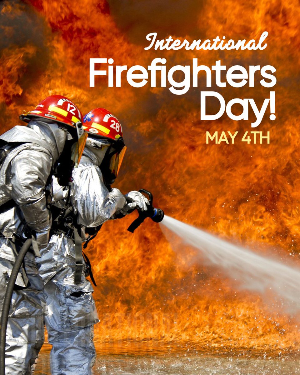 Today, we honor our firefighters' bravery, sacrifice, and unwavering spirit. Thank you for protecting our communities every day! 🔥🚒 #FirefightersDay