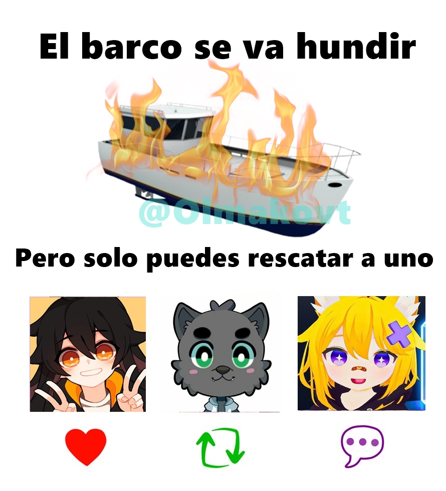 OlmakoVt's tweet photo. ¿A quien salvas? #1🤔 
#vtuber #vtuberes #vtubermemes https://t.co/mkMgZeUgUN