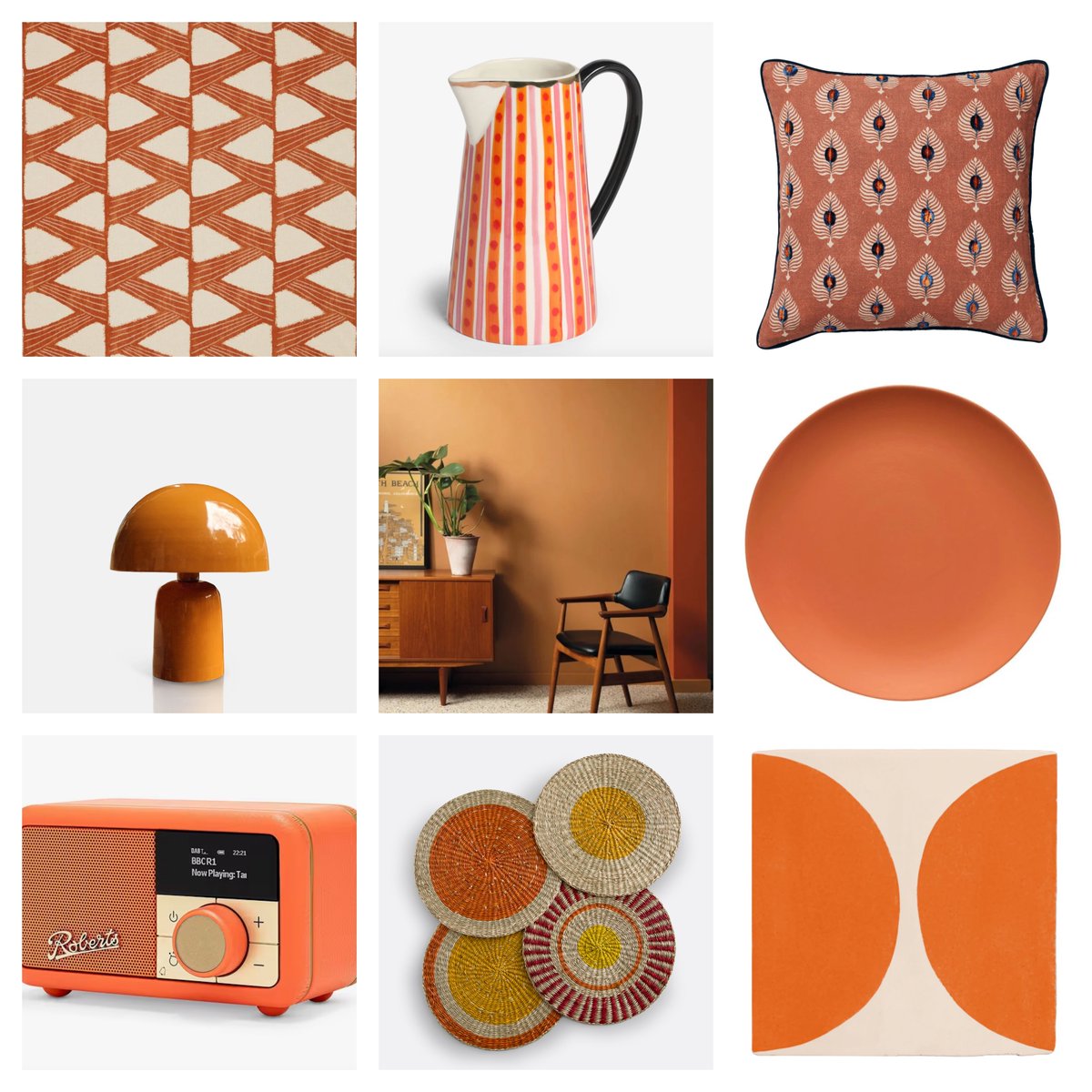 Orange is having a bit of a moment in interiors. Read my blog for some ideas on how to introduce orange into your home.

bit.ly/4k1hLLH