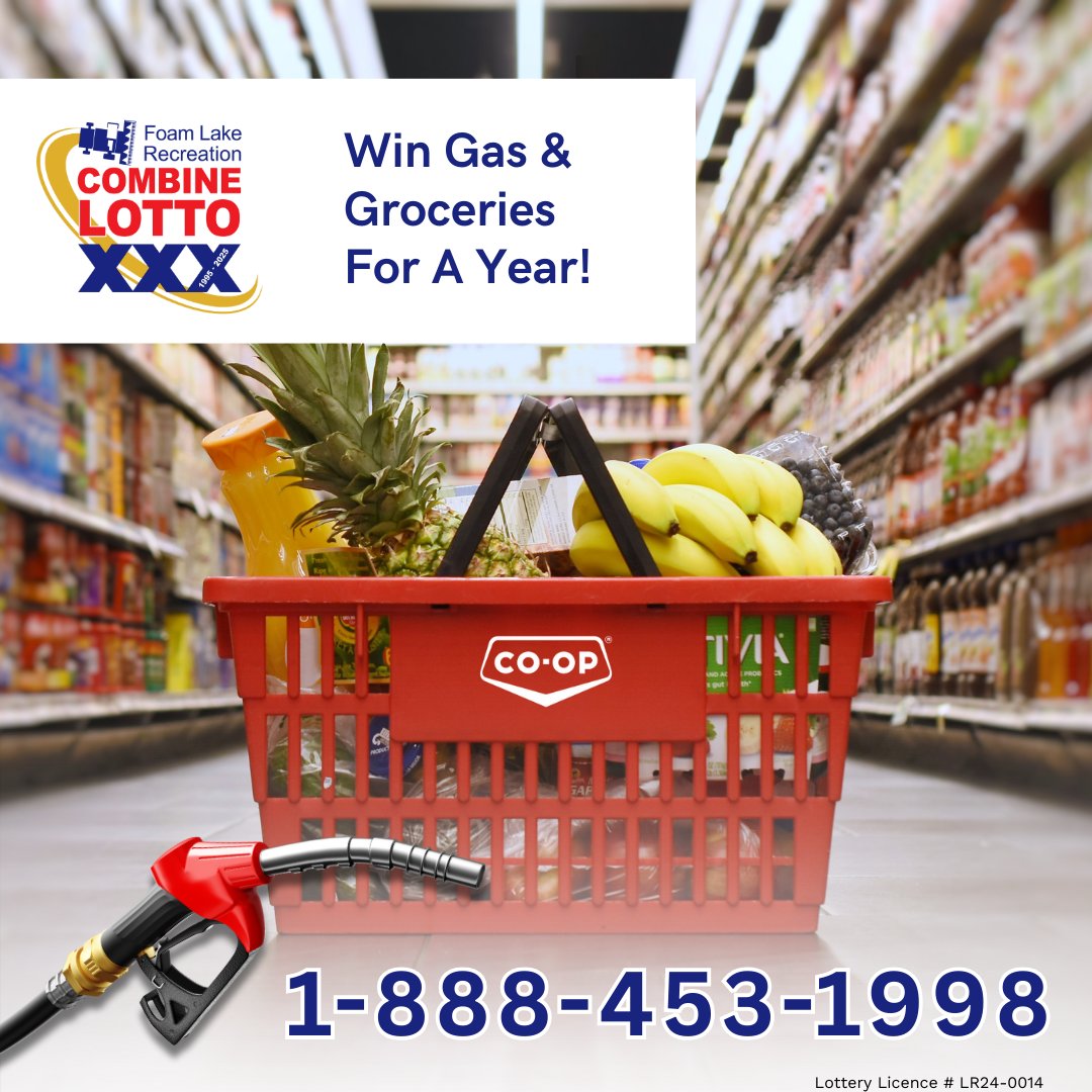 Free Groceries &amp; Gas for a YEAR? That’s Real Life Relief 💚

🏡 Whether you’re feeding a family, commuting daily, or just trying to stretch your dollars — this prize hits where it counts.
📞 Call 1-888-453-1998 to grab your ticket now!

#FoamLakeCombineLotto
