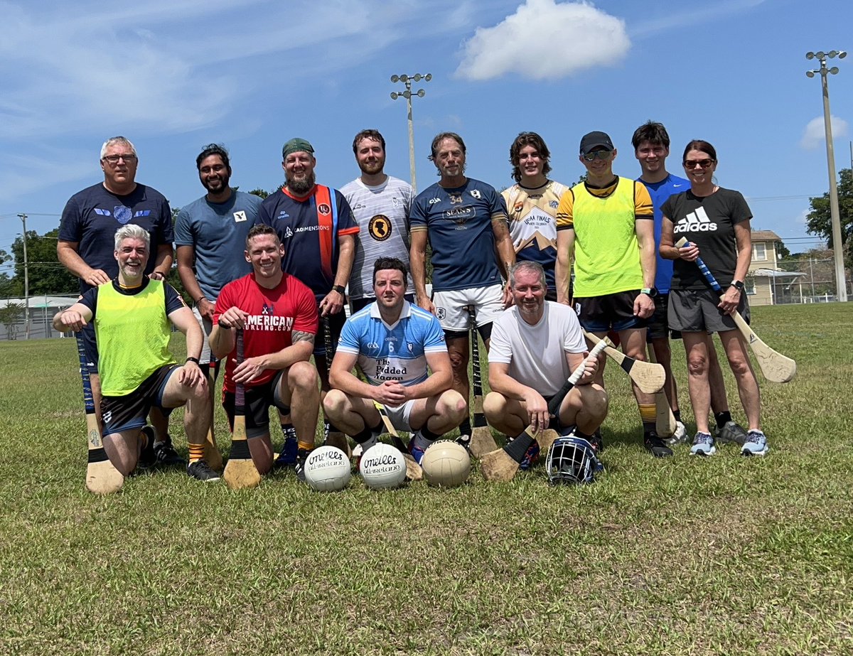 Nice day out in Tampa for some Gaelic football and hurling. All are welcome to join us next Sunday at 9 AM at Cuscaden Park.