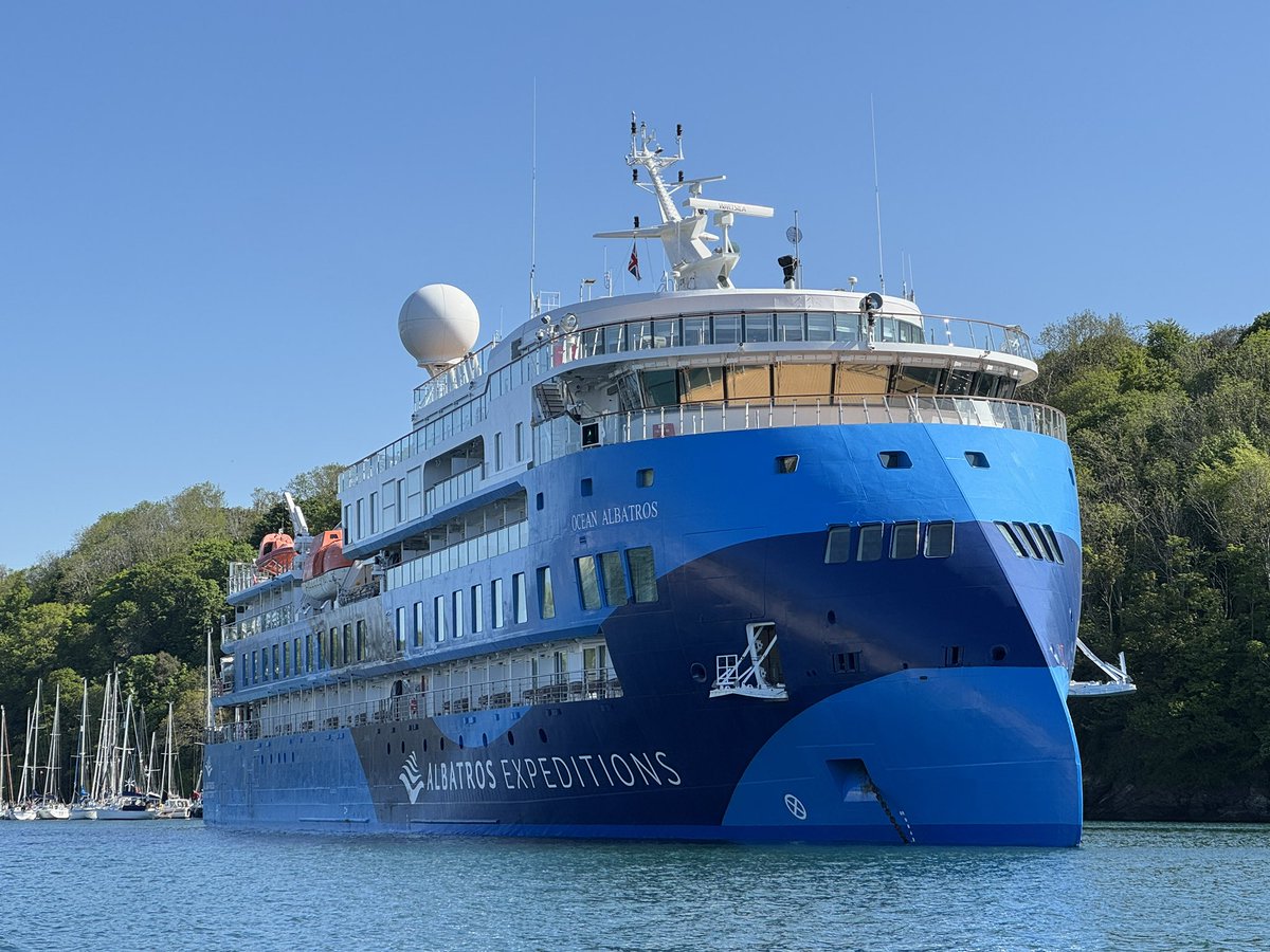 One of many visiting vessels to <a href="/FoweyHarbour/">Fowey Harbour</a> <a href="/FoweyDocks/">Mission to Seafarers</a> over this weekend.