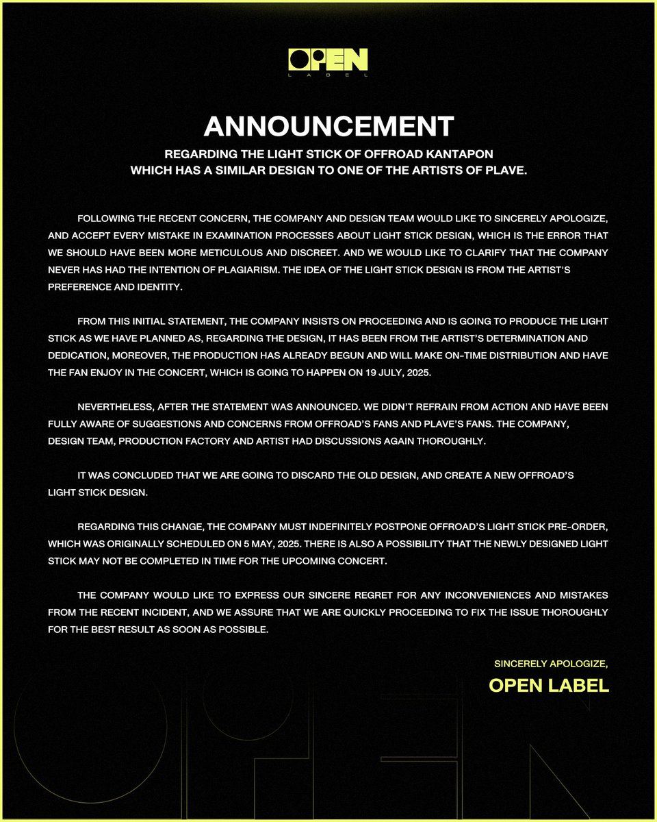OPEN LABEL tweet media