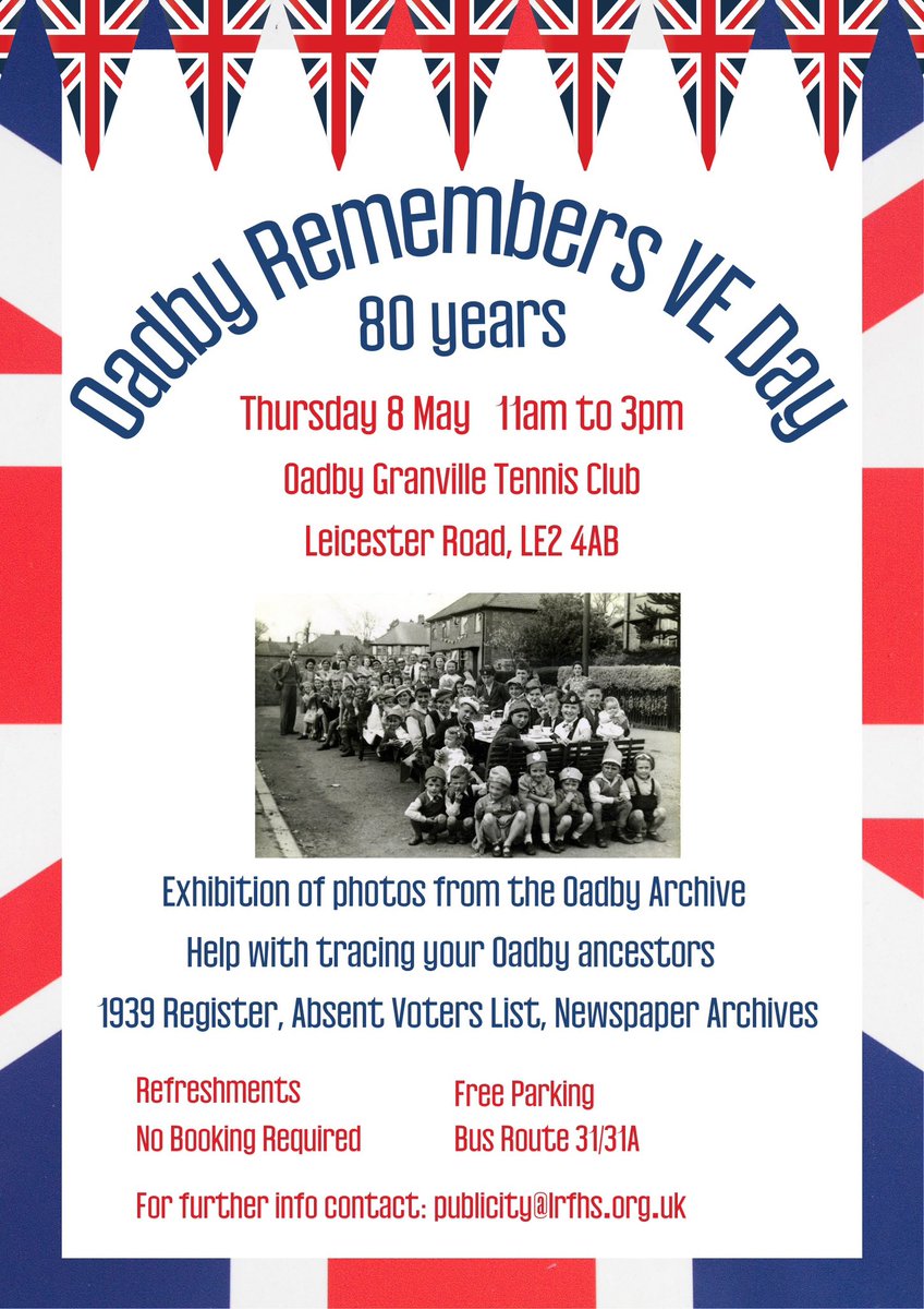Just a reminder about Thursday’s  event…
<a href="/OadbyTownCentre/">Oadby Town Centre</a> <a href="/Oadby_Wigston/">Oadby & Wigston BC</a>