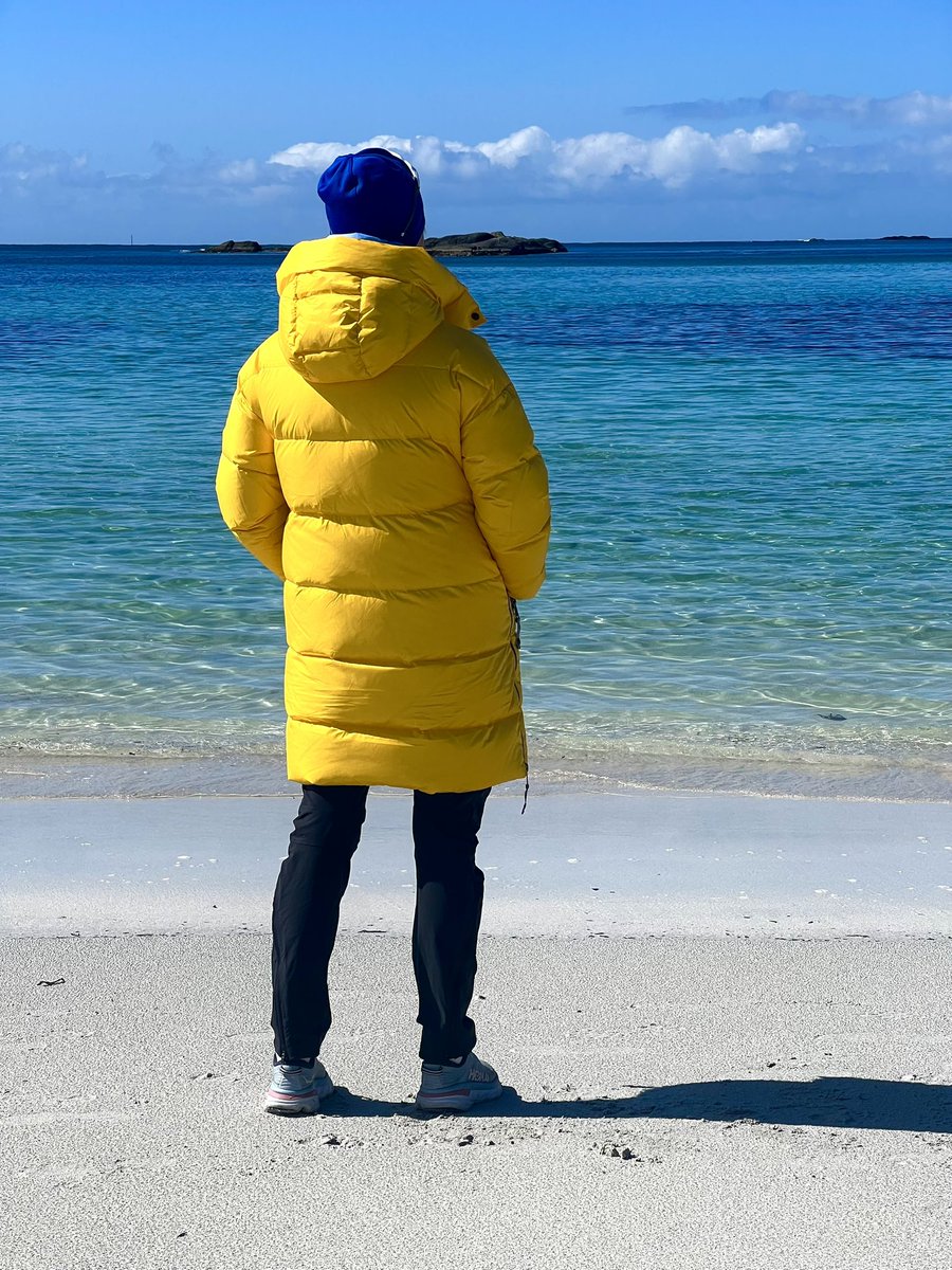 Gult er kult. Grotle på Bremanger.