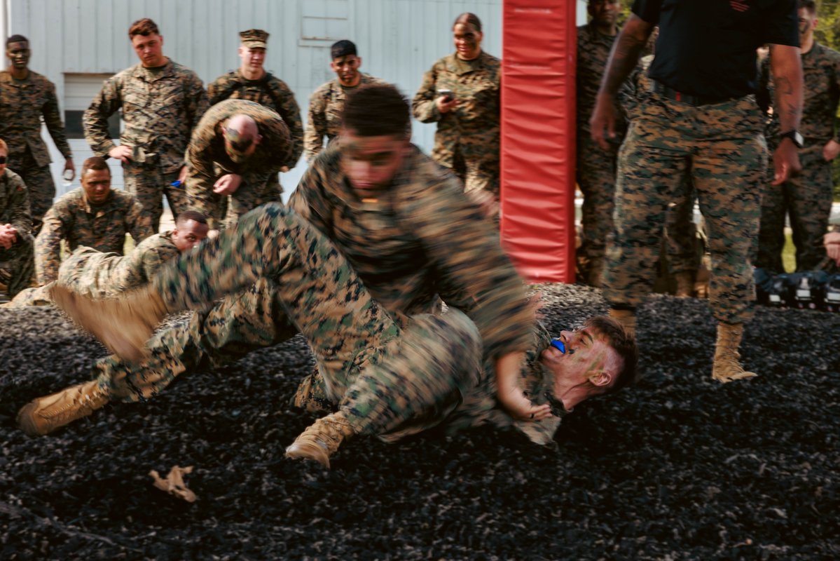 U.S. Marines (@usmc) on Twitter photo #Marines with <a href="/MCB_Quantico/">Marine Corps Base Quantico🇺🇸</a> Security Battalion grapple during a Battalion Field Meet at Camp Upshur, Virginia.
The field meet consisted of several events designed to build camaraderie and enhance esprit de corps among members of the unit.
#USMC #Training #Marines with <a href="/MCB_Quantico/">Marine Corps Base Quantico🇺🇸</a> Security Battalion grapple during a Battalion Field Meet at Camp Upshur, Virginia.
The field meet consisted of several events designed to build camaraderie and enhance esprit de corps among members of the unit.
#USMC #Training