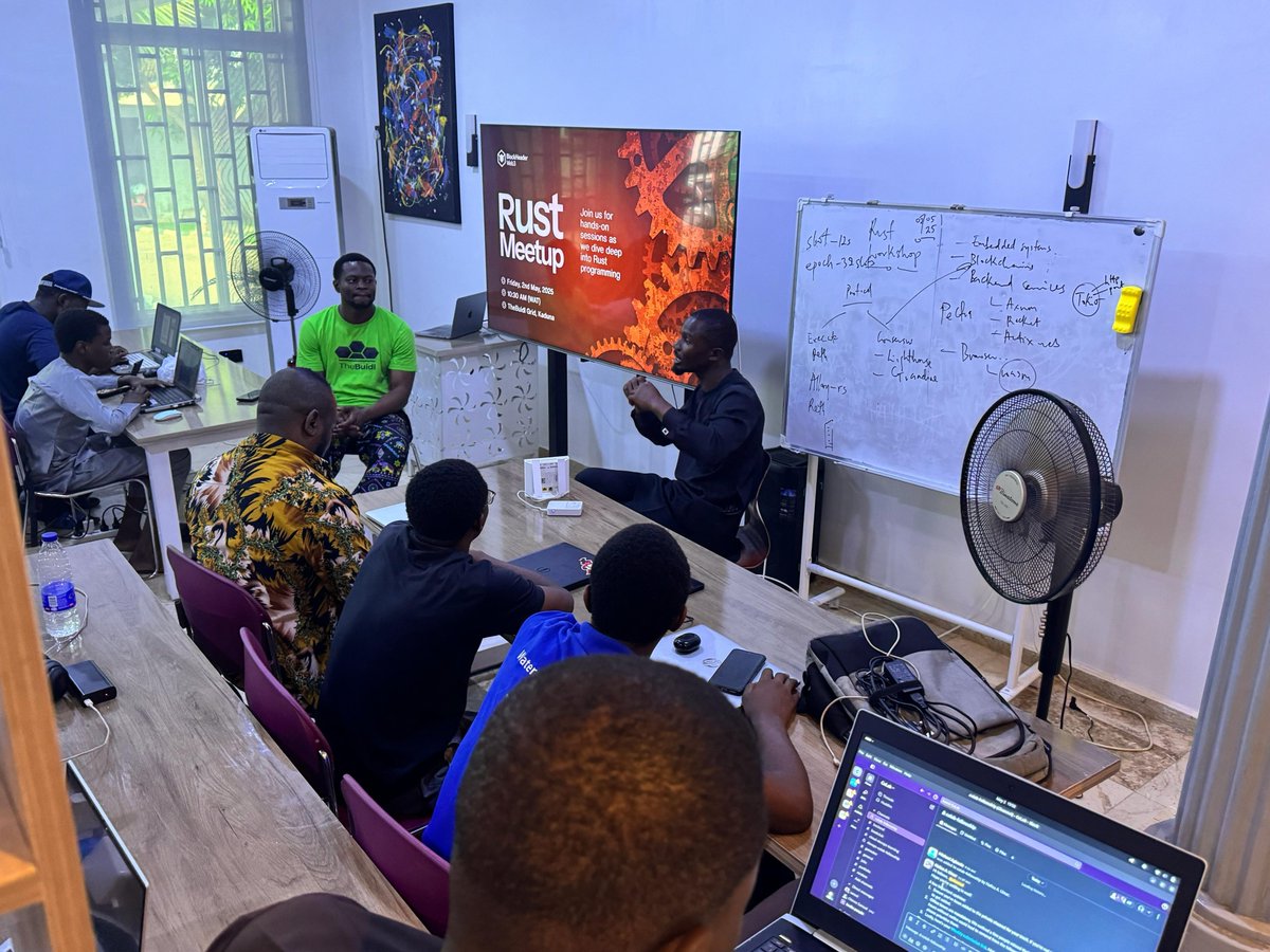 BlockHeader Web3 (@blockheaderweb3) on Twitter photo What a Rust-packed day! ๐ฆ๐ฅ
Our #RustWorkshop was a huge success โ here are some highlights:
๐ธ @dv_nmd shared powerful insights on <a href="/rustlang/">Rust Language</a>'s potential across embedded systems, backend services, and blockchain
๐ธ <a href="/0xGideonBature/">Gideon Bature</a> led a hands-on session building a CLI tool
๐ธ What a Rust-packed day! ๐ฆ๐ฅ
Our #RustWorkshop was a huge success โ here are some highlights:
๐ธ @dv_nmd shared powerful insights on <a href="/rustlang/">Rust Language</a>'s potential across embedded systems, backend services, and blockchain
๐ธ <a href="/0xGideonBature/">Gideon Bature</a> led a hands-on session building a CLI tool
๐ธ