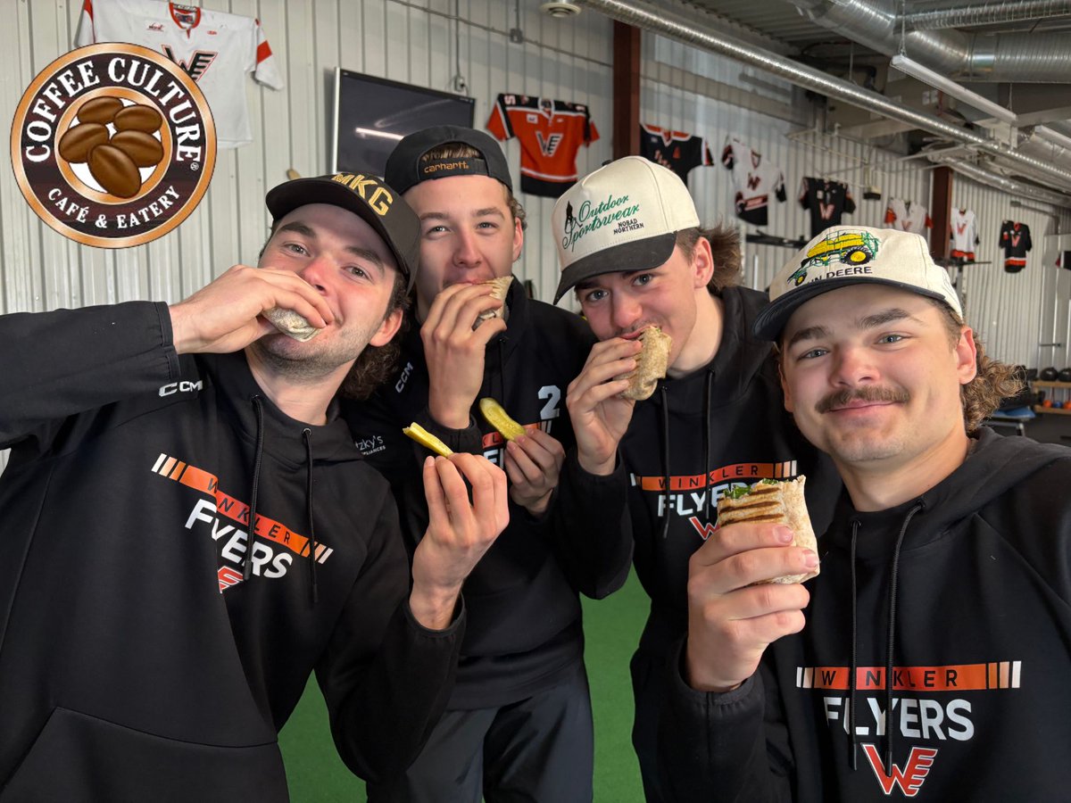 Lunch Time!

Today’s lunch is sponsored by @CoffeCultureMB

Chicken Caesar Wraps!

#GoFlyersGo #OrangeAndBlack #FightForGordie