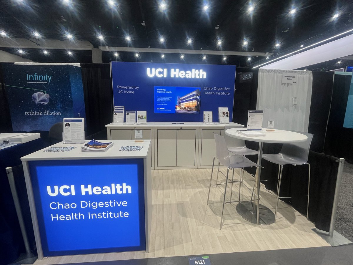 Stop by booth #5121 to learn more about <a href="/UCIrvineHealth/">UCI Health</a> Chao Digestive Health Institute!