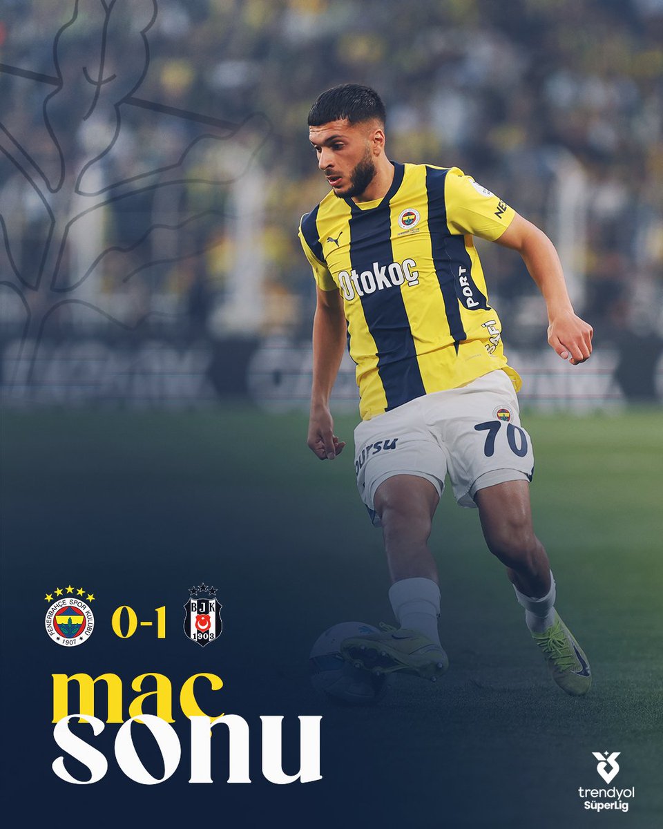 Maç sonucu: Fenerbahçe 0-1 Beşiktaş