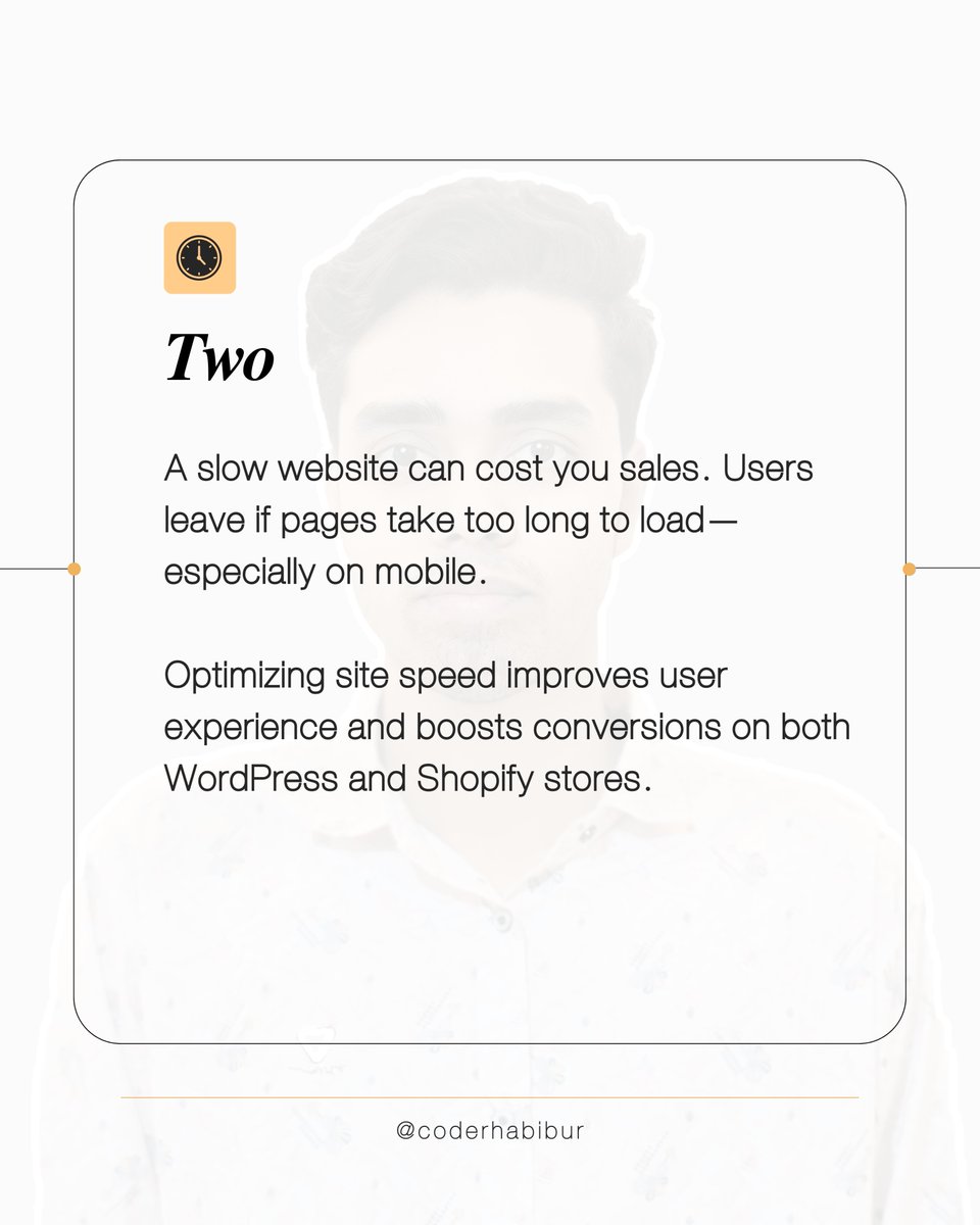 coderhabibur's tweet image. 🚀 Productivity tips for devs & business owners! 💻
1️⃣ Time Block important tasks first
2️⃣ Speed up your site for better sales
3️⃣ Optimize performance to keep users happy
4️⃣ Automate routine tasks to save time
What’s your go-to productivity hack? 👇
#WordPress #Shopify #DevLife