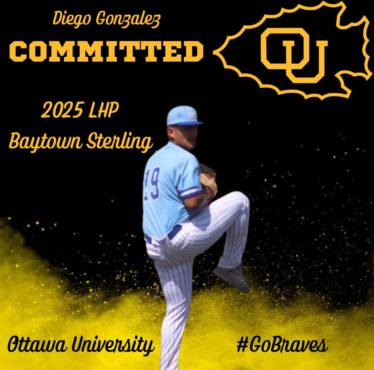 I am excited to announce that I will be furthering my academic and athletic career at Ottawa University, I would like to thank god and all of the coaches that have helped me get to where I am today. I would love to thank my parents, friends and family for all of the amazing