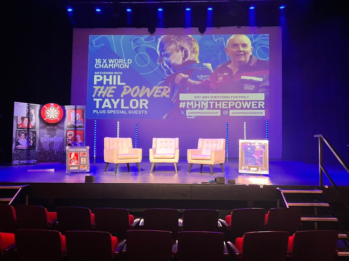 Artistes International Management Ltd. (@artistesintman) on Twitter photo All set for an evening with <a href="/PhilTaylor/">Phil Taylor</a> at The Forum Theatre Billingham, going to be a great night! LETS PLAY DARTS!
<a href="/MHMMediaGroup/">Michael Hall Mcpherson</a> <a href="/GoldupsLane/">Goldups Lane</a> <a href="/theatre_forum/">Forum Theatre</a> All set for an evening with <a href="/PhilTaylor/">Phil Taylor</a> at The Forum Theatre Billingham, going to be a great night! LETS PLAY DARTS!
<a href="/MHMMediaGroup/">Michael Hall Mcpherson</a> <a href="/GoldupsLane/">Goldups Lane</a> <a href="/theatre_forum/">Forum Theatre</a>