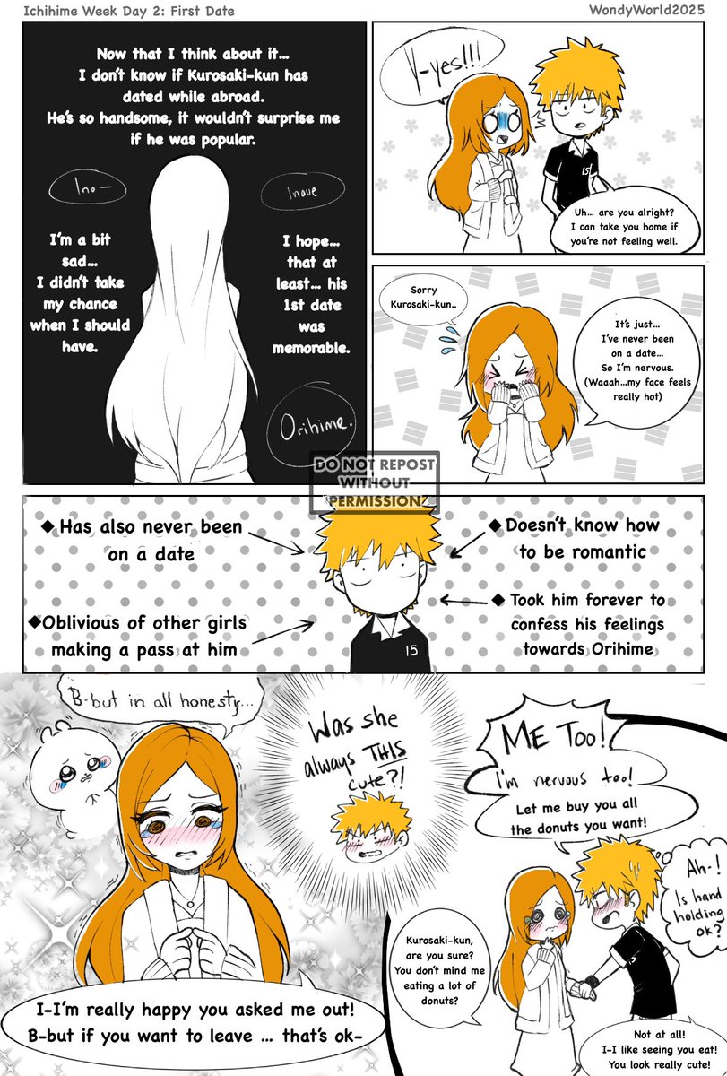 IchiHime Week - Day 2 : First Date 🍩
#ihweek2025