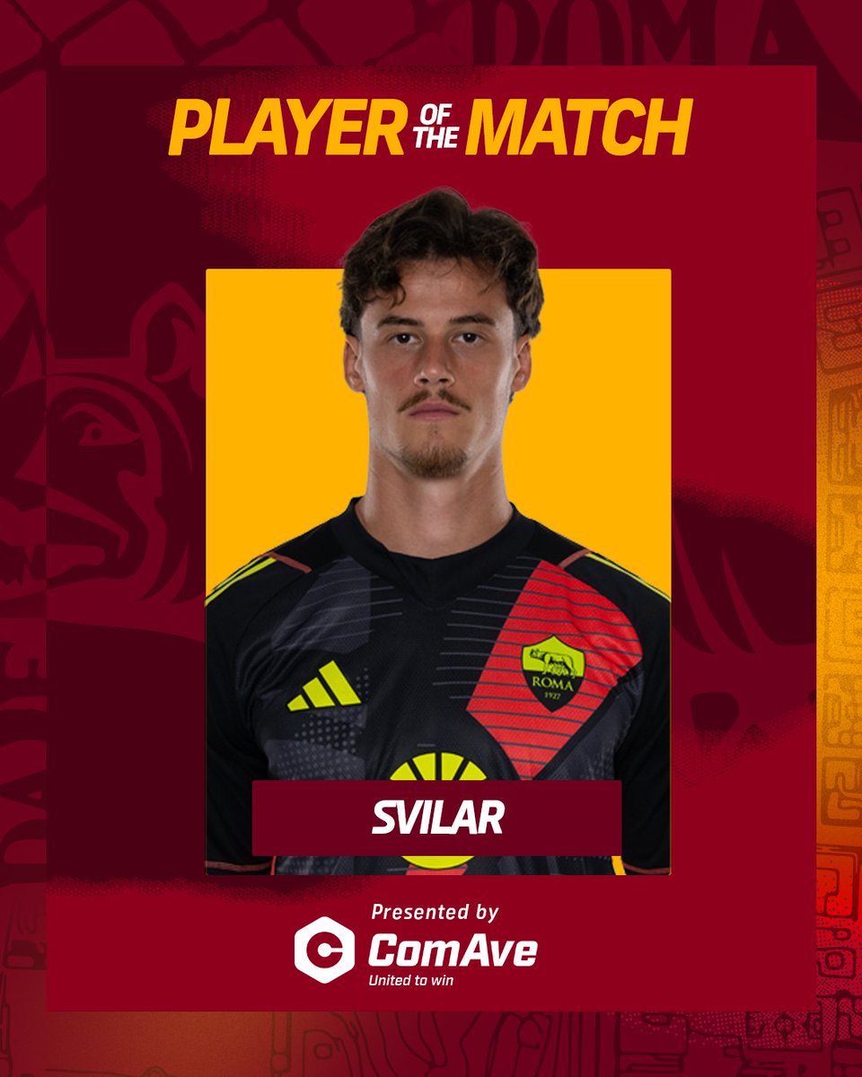 AS Roma English (@asromaen) on Twitter photo π³ | Retweet this if Mile Svilar was your Player of the Match against Fiorentina! πΊ
Presented by <a href="/ComAve_Official/">ComAve - Where Fans Win</a>
#ASRoma #RomaFiorentina π³ | Retweet this if Mile Svilar was your Player of the Match against Fiorentina! πΊ
Presented by <a href="/ComAve_Official/">ComAve - Where Fans Win</a>
#ASRoma #RomaFiorentina