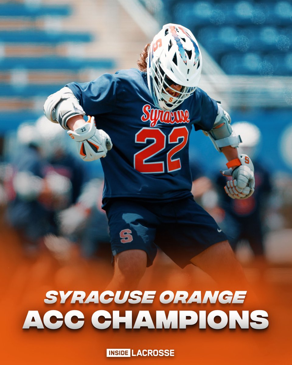 And <a href="/CuseMLAX/">Syracuse Men’s Lacrosse</a> WINS THE ACC TOURNEY TITLE!

The Orange hang onto the 9-8 win with a Blue Devil shot going just wide at the buzzer.