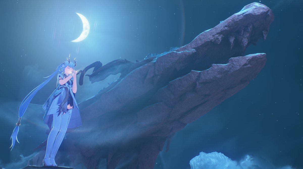 「乗霄山　三日月の夜に祈りを」
#鳴潮 #WuWaMoment