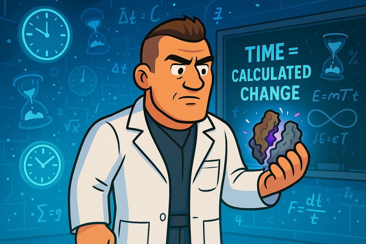simplemancoin's tweet photo. What if time isn’t a river… but a formula we forgot to finish?
A 21-year-old Black scientist from South Africa, Richard Agim, just proposed something wild:

Time = Calculated Change.
Not a force. Not a dimension. But a measurable byproduct of transformation—tied to perception, not passage.

If change can be controlled…
Could time be used? Shaped? Even converted into energy?

He calls it Agim’s Theory.
No lab funding. No title. Just vision.
Science Twitter, be honest—
Is he crazy? Or did he touch something real?