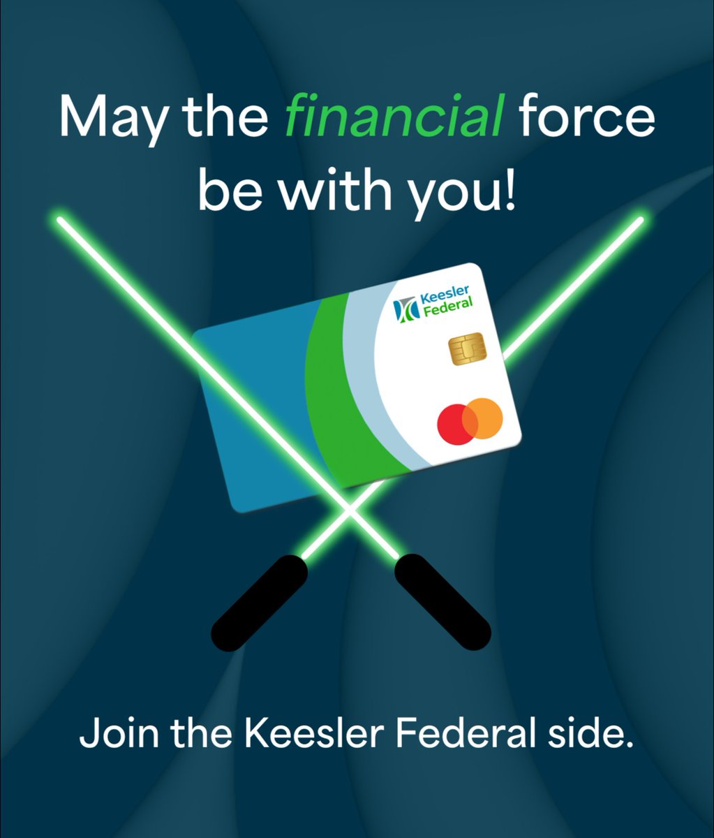 🌟 May the financial force be with you! 🌟
From saving smarter to borrowing better, Keesler Federal is here to help you master your money like a true Jedi. Join the Keesler Federal side today at kfcu.org/join. Happy Star Wars Day, rebels!