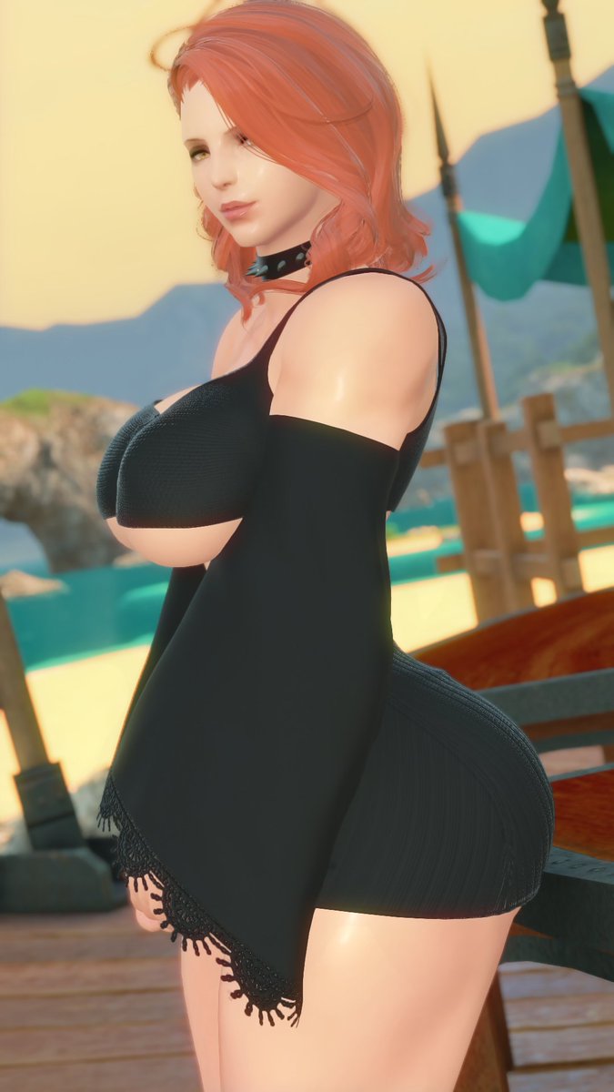 Thank you for inviting me to this beach party~
But I thought there'd be more people here than just the two of us