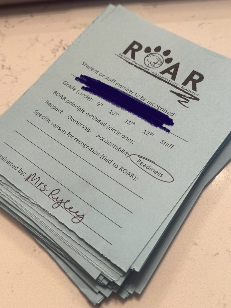 Sarah Ryley (@ap_ryley_chs) on Twitter photo Spending this rainy morning writing ROAR slips for each student taking by an AP exam this spring. Proud of each one for challenging themselves academically! 🤩 <a href="/CatoctinHS/">Catoctin High School</a> Spending this rainy morning writing ROAR slips for each student taking by an AP exam this spring. Proud of each one for challenging themselves academically! 🤩 <a href="/CatoctinHS/">Catoctin High School</a>
