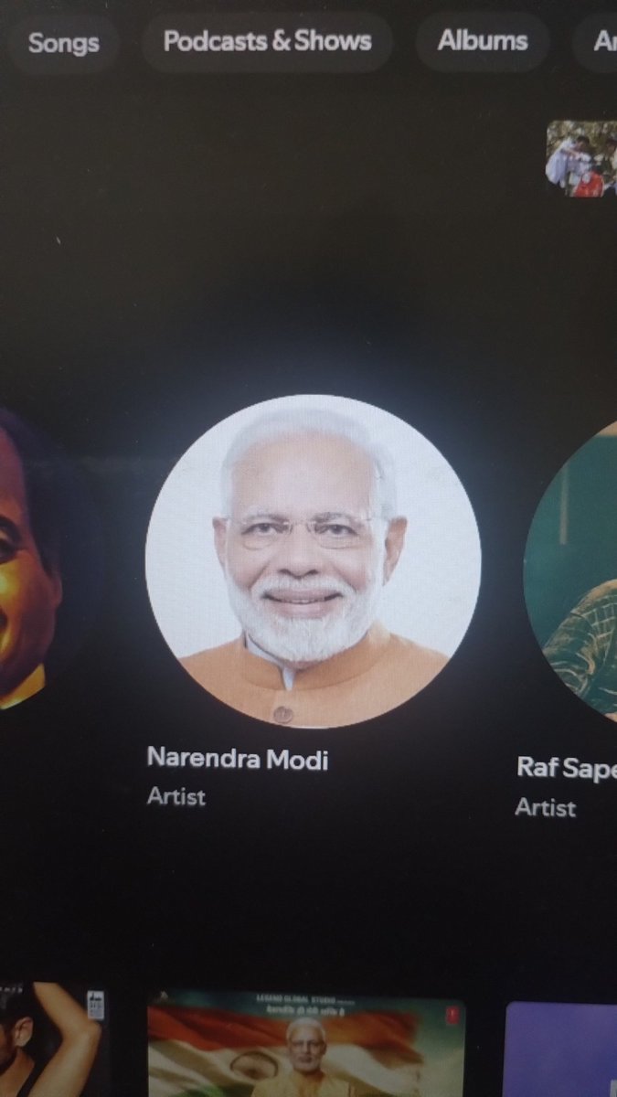 TIL Modi is an artist on Spotify too 🥰