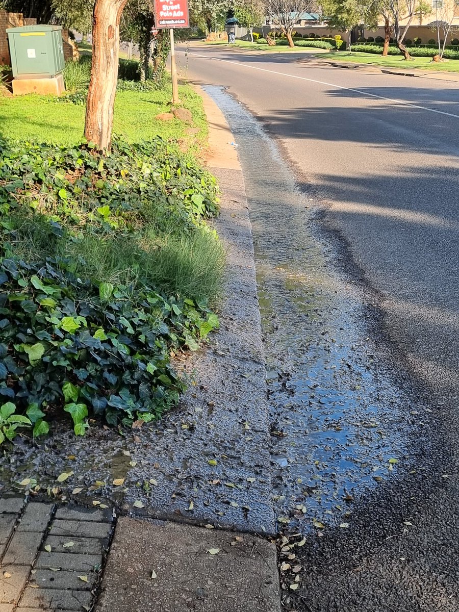 Sam_Kruger's tweet photo. @CityTshwane sewage has been running in the street in old farm road for a while now and no one is fixing it @CilliersB https://t.co/U6eYvbQq0b