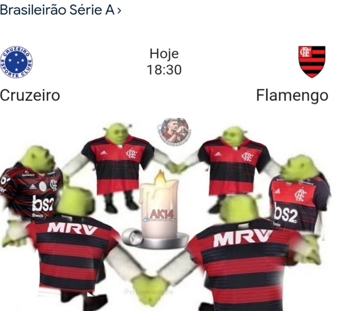 Eles estão invicto no brasileirão.
Portanto repassem o máximo os shreks da sorte.

Silêncio que os shreks estão orando pelo Flamengo