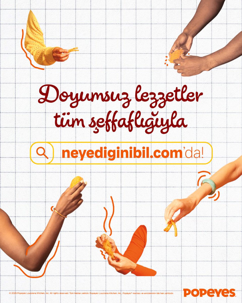 neyediginibil.com’u ziyaret eti, doyumsuz lezzetleri tüm şefafflığıyla keşfet! Gönül rahatlığıyla, doya doya #PopeyeslaGömGöm.