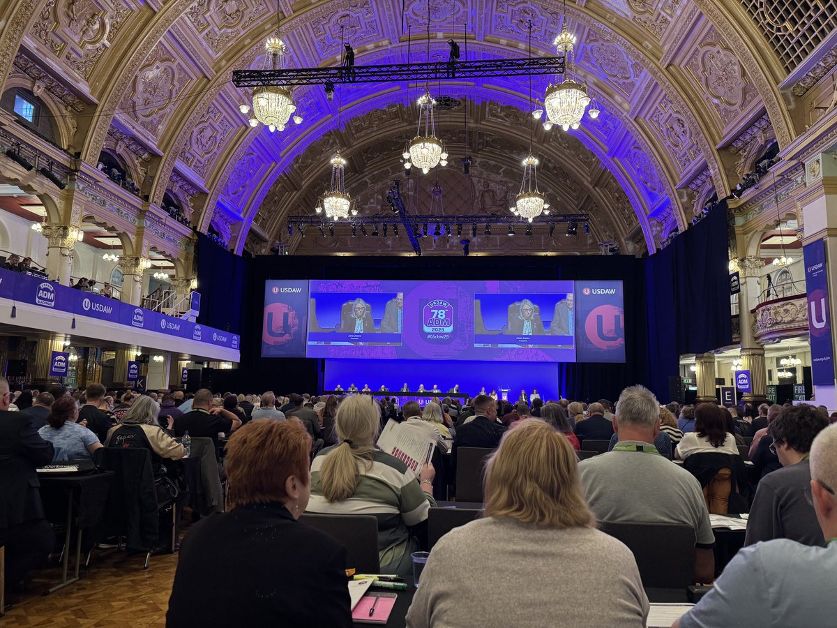 Delighted to be here again in Blackpool  #Usdaw25 ADM