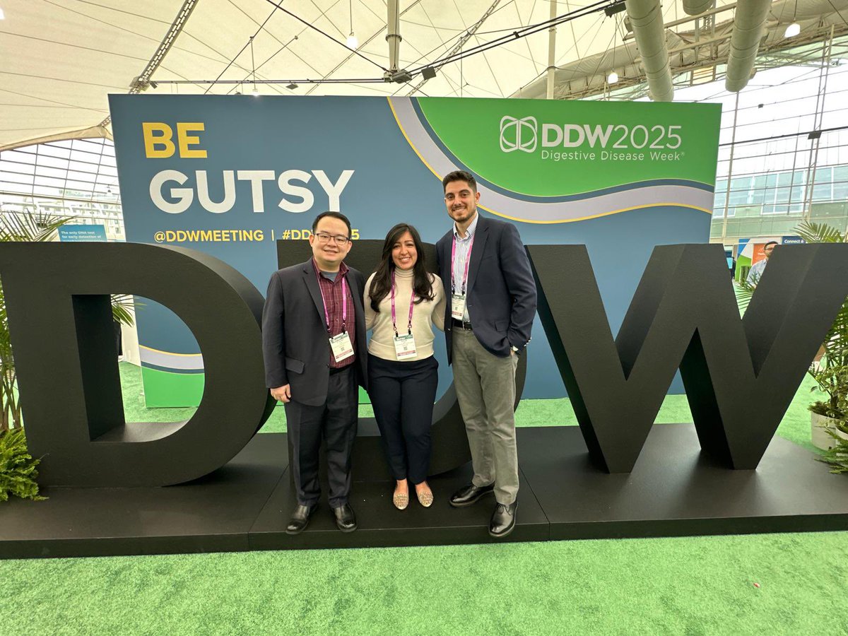 Creighton GI Fellowship (@creightongi) on Twitter photo โจ Our Creighton fellows have landed in San Diego and are ready to shine at #DDW2025 ๐ช๐ป
Come say hi! ๐โโ๏ธ #FutureOfGI #GITwitter
<a href="/DDWMeeting/">Digestive Disease Week</a> <a href="/ASGEendoscopy/">ASGE GI Endoscopy</a> <a href="/SSATNews/">SSAT</a> <a href="/AASLDtweets/">AASLD</a> <a href="/AmerGastroAssn/">American Gastroenterological Association (AGA)</a> โจ Our Creighton fellows have landed in San Diego and are ready to shine at #DDW2025 ๐ช๐ป
Come say hi! ๐โโ๏ธ #FutureOfGI #GITwitter
<a href="/DDWMeeting/">Digestive Disease Week</a> <a href="/ASGEendoscopy/">ASGE GI Endoscopy</a> <a href="/SSATNews/">SSAT</a> <a href="/AASLDtweets/">AASLD</a> <a href="/AmerGastroAssn/">American Gastroenterological Association (AGA)</a>