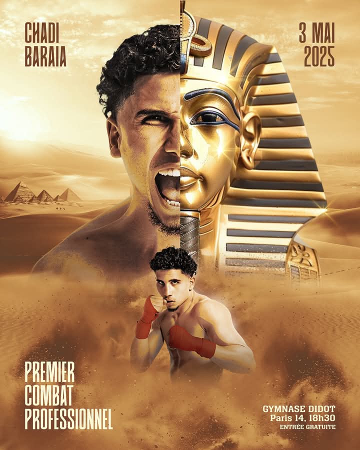 BlundiPerez's tweet image. BOXE : CHADI BARAIA, 1️⃣ère 🎬 

Champion de France amateurs des poids moyens en #boxe anglaise 2024, #ChadiBaraia 🇲🇫 🇪🇬 💪, 22 ans, soulève à #Paris, poussé par tout #Vigneux, son Premier Trophée Pro 👊 
Remis par S.E. l&apos;Ambassadeur d&apos;#Égypte en #France, #AlaaYoussef 🇪🇬 
#Boxing