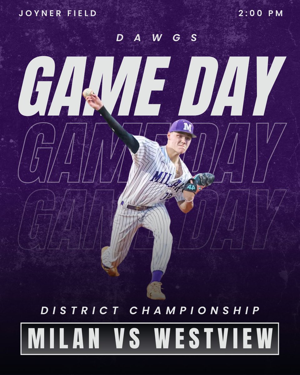 mhsdawgbaseball's tweet image. The Battle for District Champs is settled TODAY! 

This isn’t just another game—it’s the ultimate District showdown. 😤

Get loud. Get proud. 
Let’s bring that championship home! ⚾💥  

#milandawgs2025 #prideinperformance #faMily