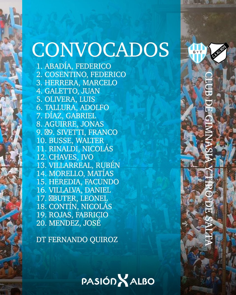pasionporalbo's tweet photo. Los convocados de la fecha por Fernando 'Tete' Quiroz ⚽️ https://t.co/XbdnPnYr5x