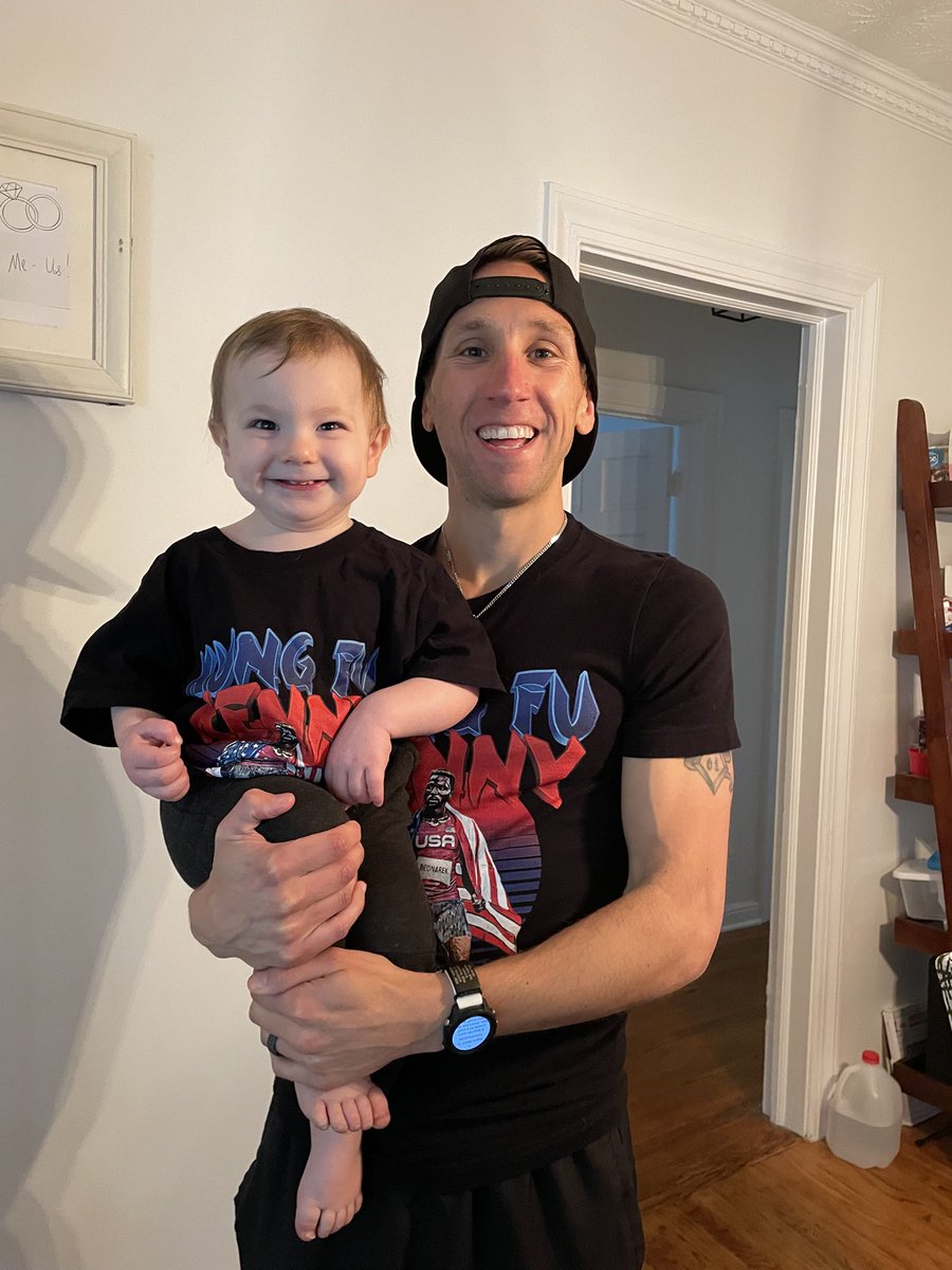 Coach_BobbyT's tweet photo. @kenny_bednarek your youngest fan and I cannot wait to watch you go for another @GrandSlamTrack title today!! https://t.co/1FRAMtRw2P