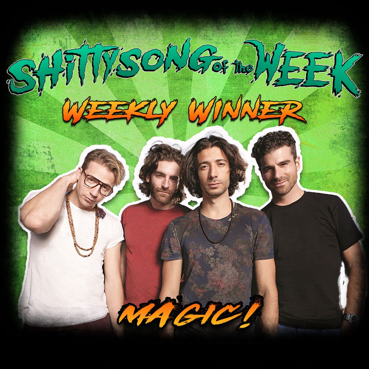 <a href="/WorstOfPod/">The Worst Of...</a> pulls off the win with that catchy ass song, Rude by MAGIC! (*jazz hands*) with 67% of the vote.

 Sorry <a href="/poboypod/">Po'Boys Podcast</a> I was on your side.