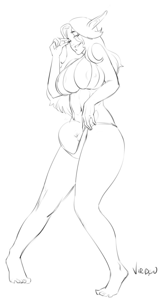 Have a super old Iya piece done by @/Viriden23 

Thank goodness she got herself some more appropriate swimwear since then...