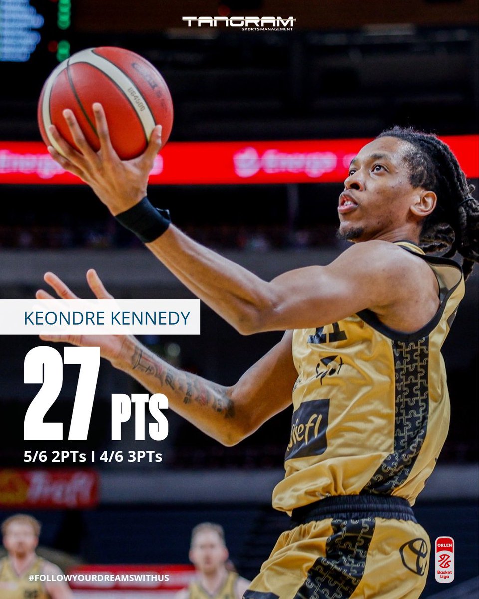 Tangram Sports (@tangramsports) on Twitter photo Keondre Kennedy <a href="/Ktwice00/">KK</a> on fire dropped 27 points on 75% shooting for <a href="/treflsopot/">Trefl Sopot</a> against <a href="/GTKGliwice/">TAURON GTK Gliwice</a> in <a href="/PLKpl/">ORLEN Basket Liga</a>
#TangramSports
#FollowYourDreamsWithUs Keondre Kennedy <a href="/Ktwice00/">KK</a> on fire dropped 27 points on 75% shooting for <a href="/treflsopot/">Trefl Sopot</a> against <a href="/GTKGliwice/">TAURON GTK Gliwice</a> in <a href="/PLKpl/">ORLEN Basket Liga</a>
#TangramSports
#FollowYourDreamsWithUs