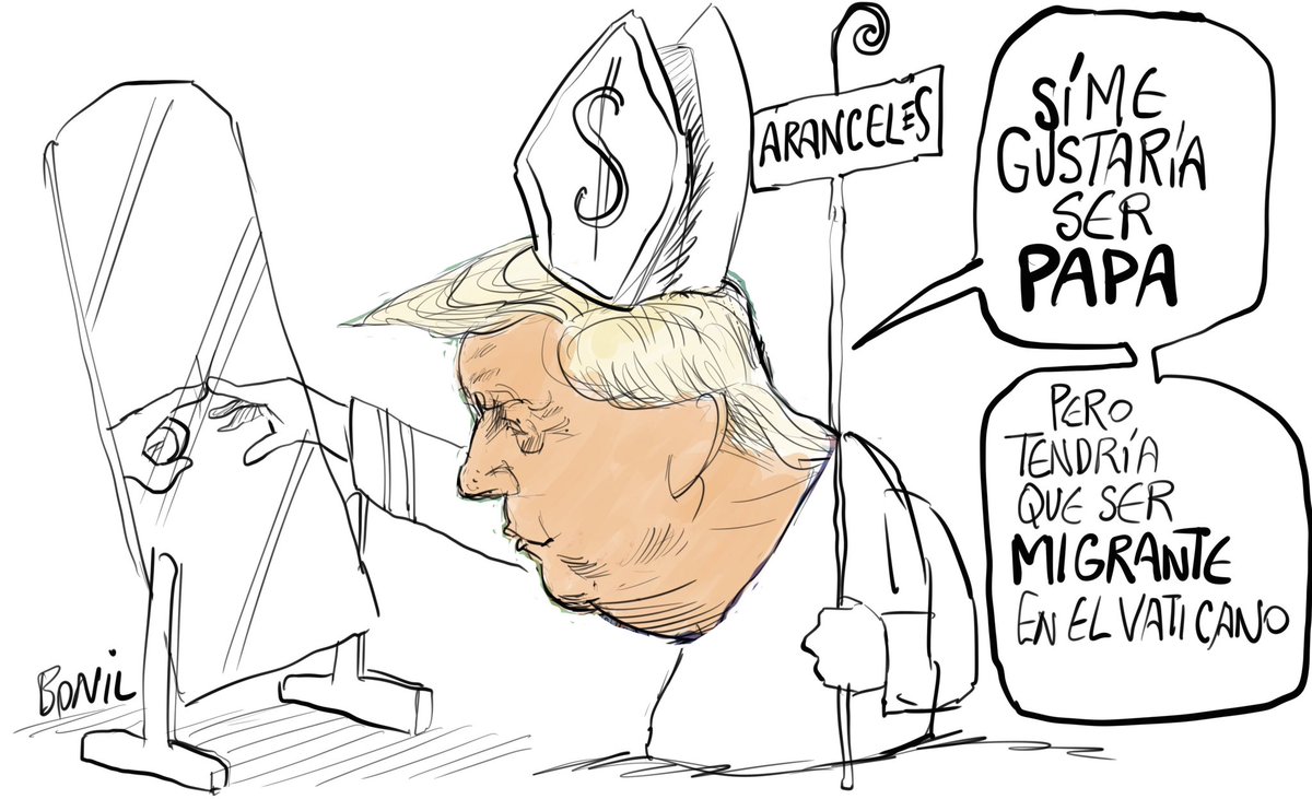 Xavier Bonilla (BONIL) (@bonilcaricatura) on Twitter photo ¿#Trump podría ser #Papa ? ¿#Trump podría ser #Papa ?