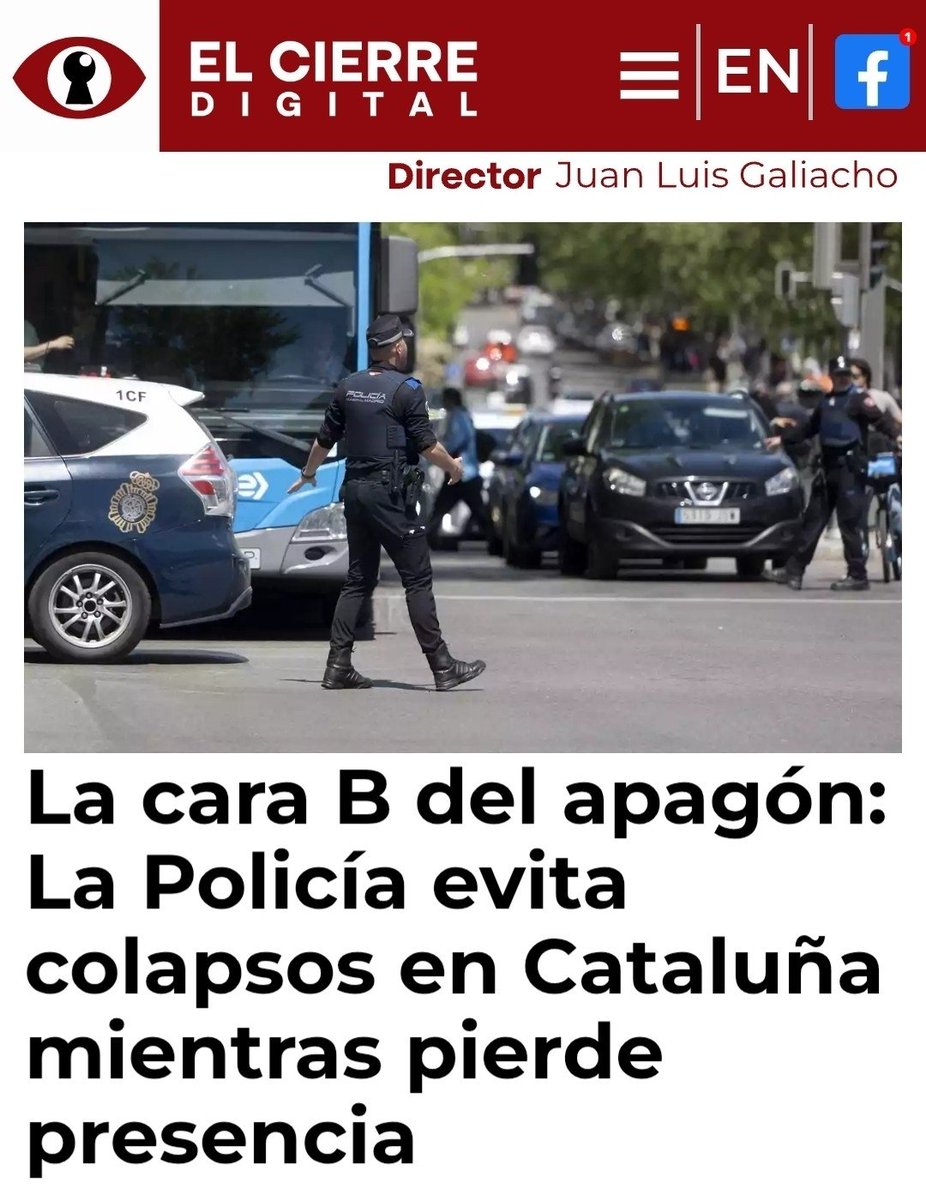 La labor voluntaria de las #FuerzasdelEstado en el #Apagón tumba el plan del #Independentismo de reducir sus #Competencias en #Cataluña
La diferencia con el resto de España fue: Ninguna
Policía Nacional y Guardia Civil ayudaron como en el resto de regiones
elcierredigital.com/investigacion/…