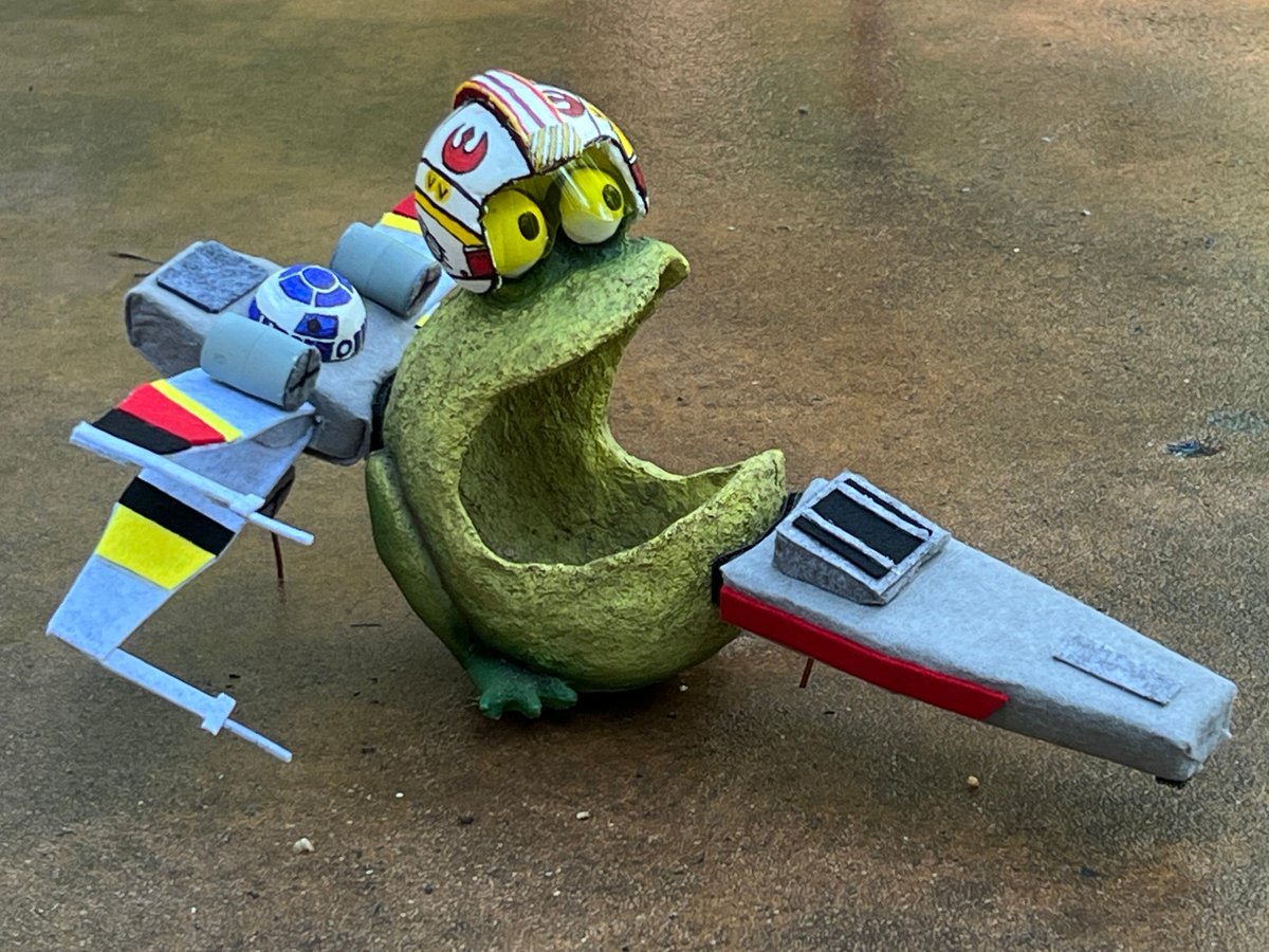 May the Fourth be with you! Happy Star Wars Day from CritterVision! Gary representing for the Rebel Alliance in his spiffy X-wing starfighter!  #crittervision #starwars #starwarsday2025 #starwarsday #StarWarsCelebration