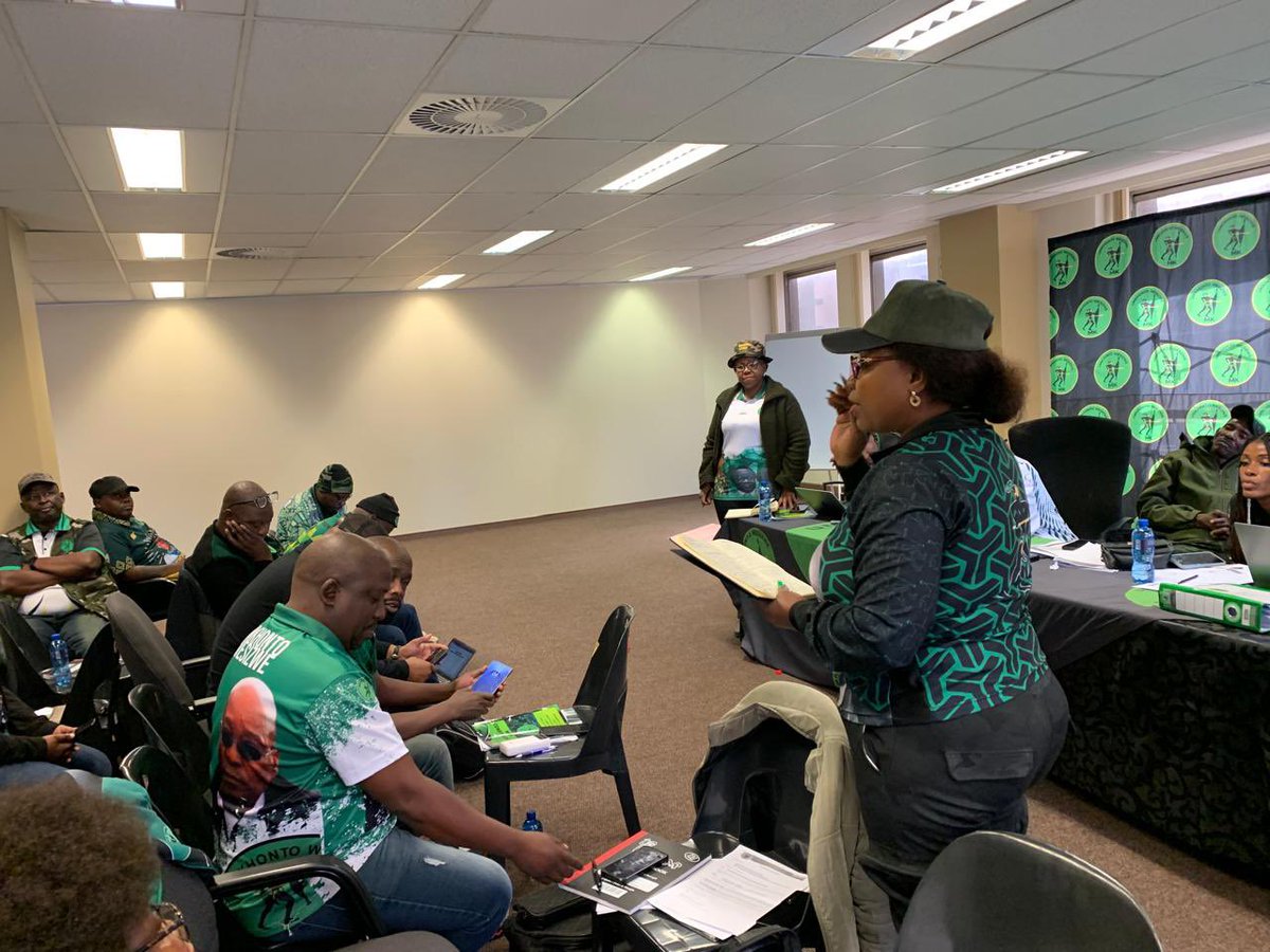 Sometimes people do not appreciate the level of commitment &amp; the volume of work that goes into steering this Giant movement towards the 2/3rd Majority in 2029.
Big ups to Gauteng Provincial Detachment for robust 2 day engagement. The marching orders are clear, clean sweep in 2026