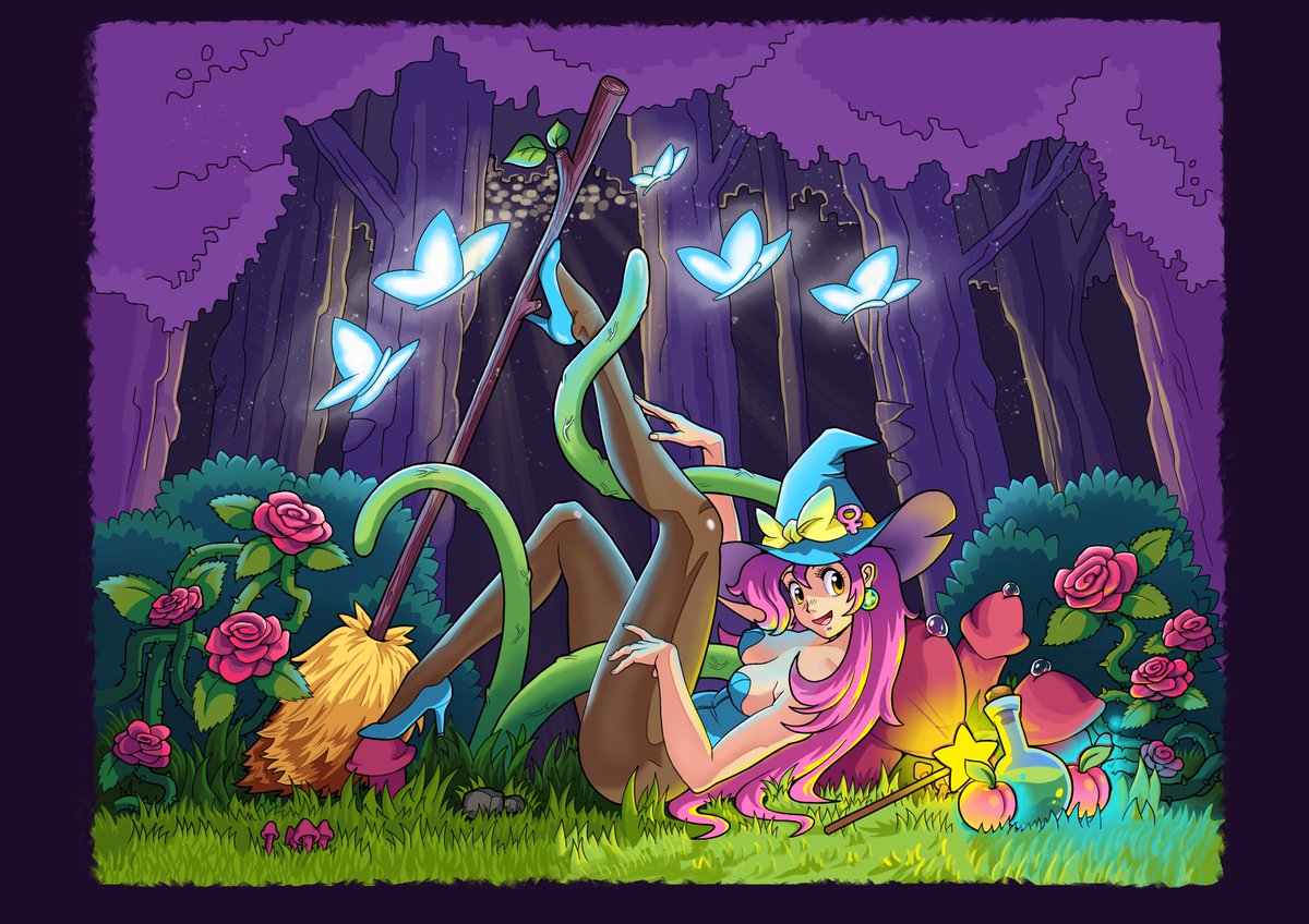 I really liked "FlipWitch - Forbidden Sex Hex" game so I decided to draw this fanart. Thank you so much <a href="/MomoEroge/">Momo Eroge</a> and <a href="/CriticalBliss/">CriticalBliss</a> for the great game! I got all achievements in it and really want a sequel or a new game in a similar style! 💜
#FlipWitch