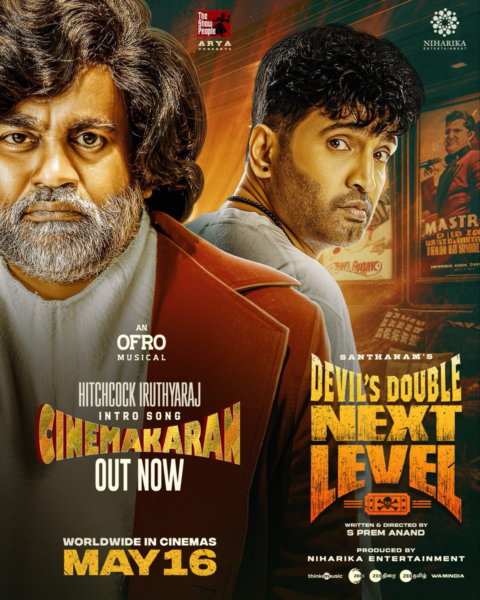 selvaraghavan's tweet image. A meratalaana gaana, introducing Hitchcock Iruthyaraj 🎥
#Cinemakaran Lyric Video OUT NOW
▶️ youtu.be/zu9KCEtTnG0
An @ofrooooo Musical
#DevilsDoubleNextLevelFromMay16
@iamsanthanam @arya_offl @TSPoffl @NiharikaEnt @iampremanand @menongautham @selvaraghavan @geethika0001…