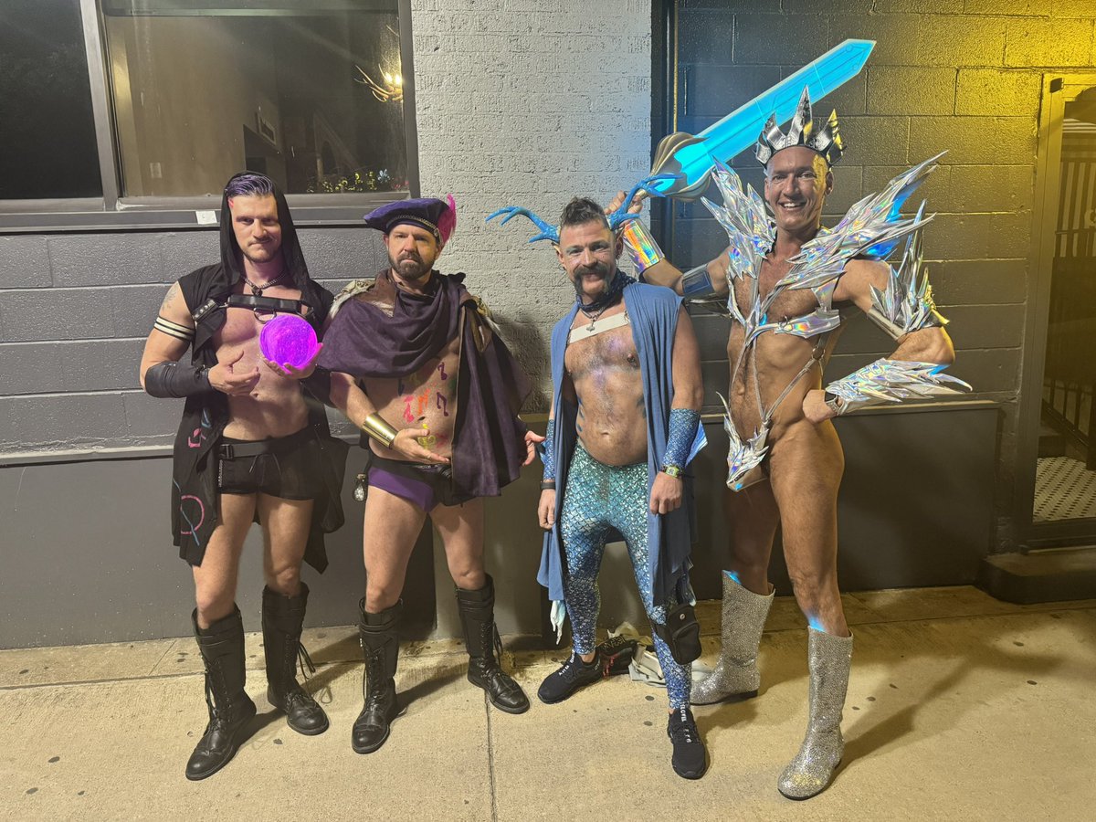 PupCid (@cidpup) on Twitter photo A Sorcerer, a Bard (<a href="/Derbeste1977/">Derbeste</a> ), a Druid (<a href="/ottosamsonxxx/">OttoPup✈️IML/Grabbys!</a>), and a Paladin (<a href="/TheSilverSteele/">Silver Steele : IML/Grabbys 5/23-5/26</a>) walk into the club…
#PurpleParty2025 A Sorcerer, a Bard (<a href="/Derbeste1977/">Derbeste</a> ), a Druid (<a href="/ottosamsonxxx/">OttoPup✈️IML/Grabbys!</a>), and a Paladin (<a href="/TheSilverSteele/">Silver Steele : IML/Grabbys 5/23-5/26</a>) walk into the club…
#PurpleParty2025