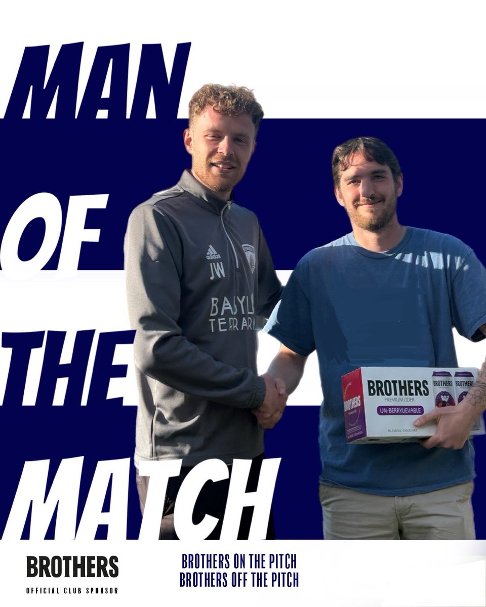 Our final #Brothers MOTM of the season was awarded to Tom Norley for an assured performance at centre-half.

👏🏻 Thank you to Brothers for their weekly crate of cider for the lads this season 🍺🍏🍎🍐

#SimplyRedbridge