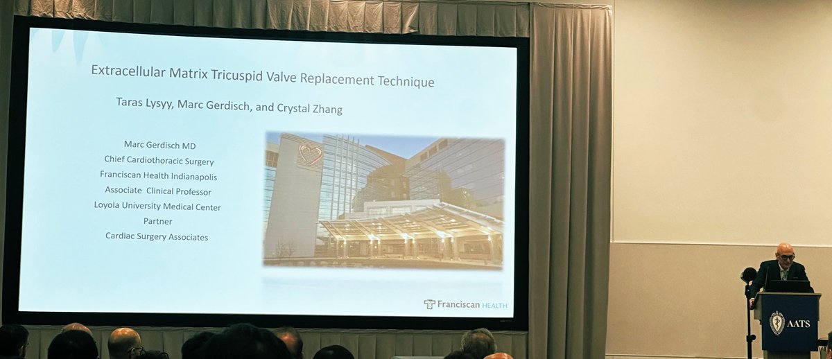 Crystal Zhang, MD, MPH (@crystalzhangmd) on Twitter photo #AATS2025 Top 10 Cardiac Videos features Dr. <a href="/MarcGerdisch/">Dr. Marc Gerdisch</a> demonstrating his ECM Tricuspid Valve Replacement Technique <a href="/MyFranciscan/">Franciscan Health</a> <a href="/AATSHQ/">AATS</a> #AATS2025 Top 10 Cardiac Videos features Dr. <a href="/MarcGerdisch/">Dr. Marc Gerdisch</a> demonstrating his ECM Tricuspid Valve Replacement Technique <a href="/MyFranciscan/">Franciscan Health</a> <a href="/AATSHQ/">AATS</a>