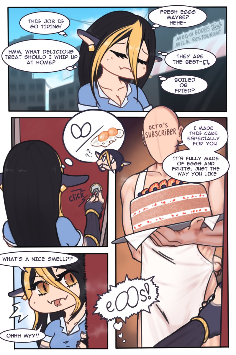 I've not uploaded anything with her at all! xD

I was created a little history with her~
And first part of this history is this comic: